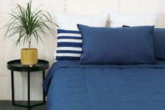 Goose Down Blanket - Midnight Blue