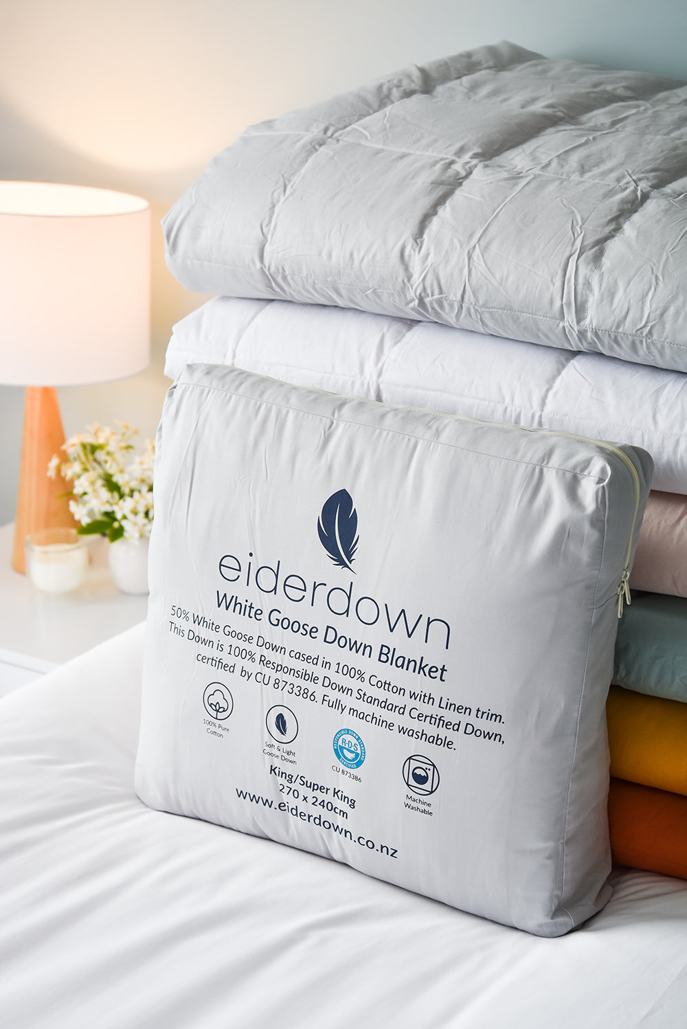 Goose Down Blanket River Stone Eiderdown & Z Land Bedding